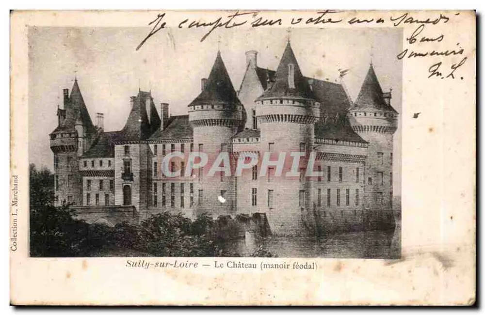 Sully-sur-Loire — O Castelo (mansão feudal) — Coleção L. Marchand - Frente