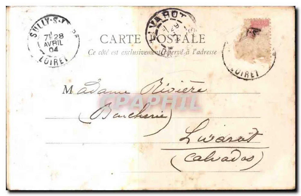 Sully-sur-Loire — O Castelo (mansão feudal) — Coleção L. Marchand - Verso