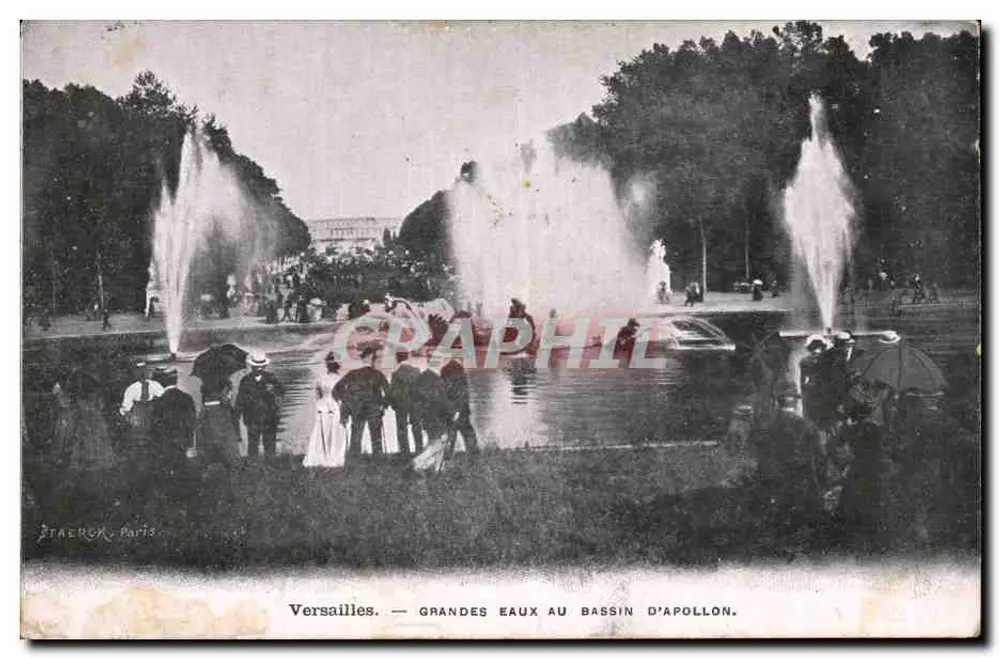 Versailles — Große Wasserstätte am Apollo-Becken — Staerck, Paris - Vorderseite