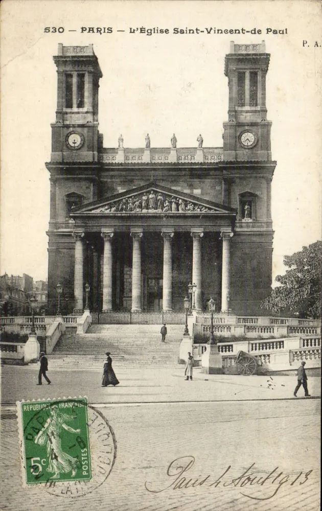 Parigi — La Chiesa di San Vincenzo de Paoli — P.A. n°530 - Recto