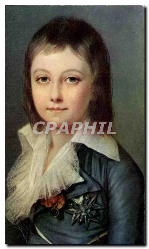 Kindergarten-Portrait — Detail eines Pastells, zugeschrieben Kucharski — Nationaler Kinderrat, Paris - Vorderseite