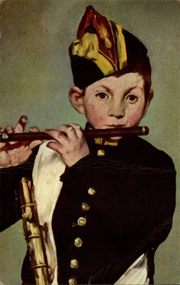 Der Flötenspieler — Gemälde von Manet — Verlag: Nationaler Kinderrat, Paris - Vorderseite