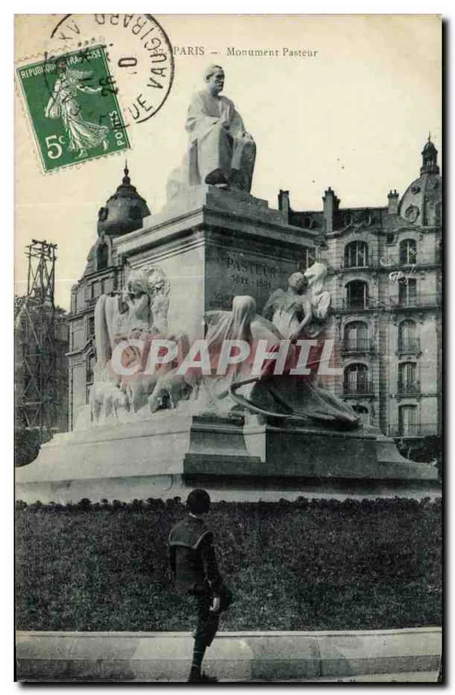 Paris — Monument Pasteur — editor desconhecido, número de série não visível - Frente