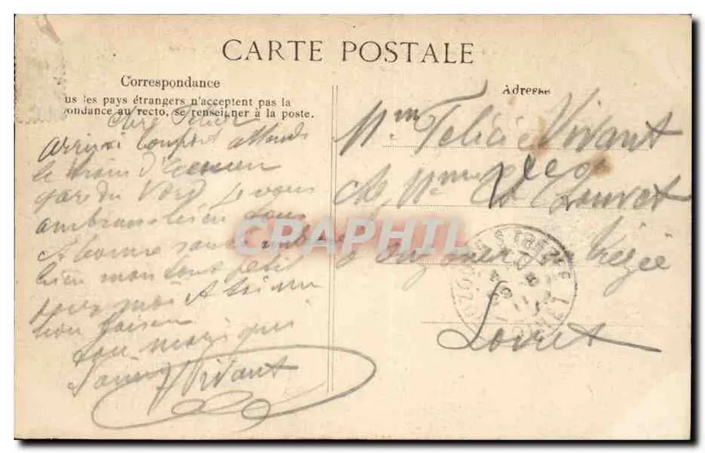PARIS – Panorama, uitzicht op de Kathedraal van Notre-Dame — serie 4006, uitgever B.D. - Achterkant