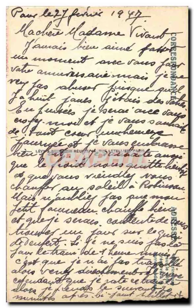 Menton — O Jardim Público — LL, n° 205 - Verso
