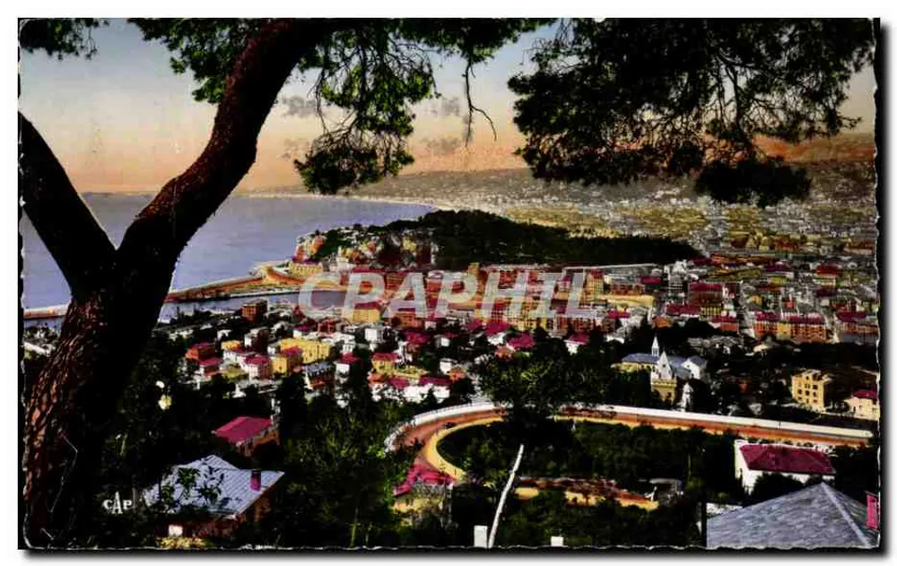 Vista tirada do Monte Boron — Nice — editor C.A.P. n°85 - Frente