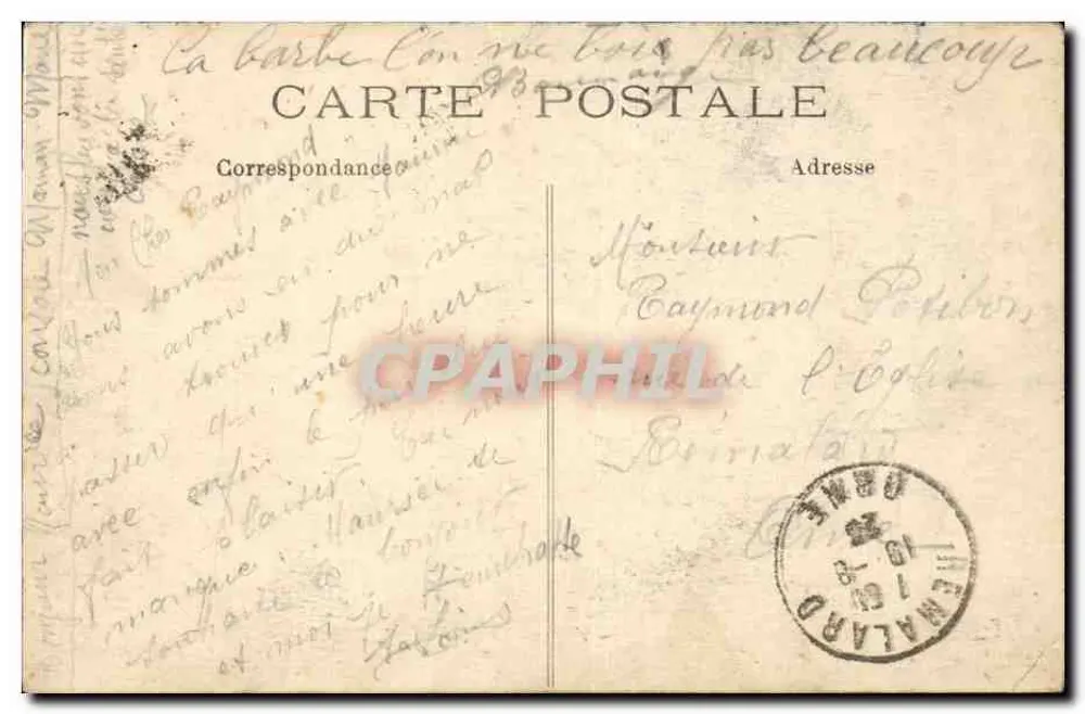 Monumento à República — Avenida de Breteuil e Saint-Martin — E.F. Paris - Verso