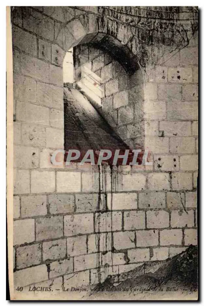 Loches — Der Turm des Kardinals de la Bâtie — Imp. Lévy Fils et Cie, Paris - Vorderseite