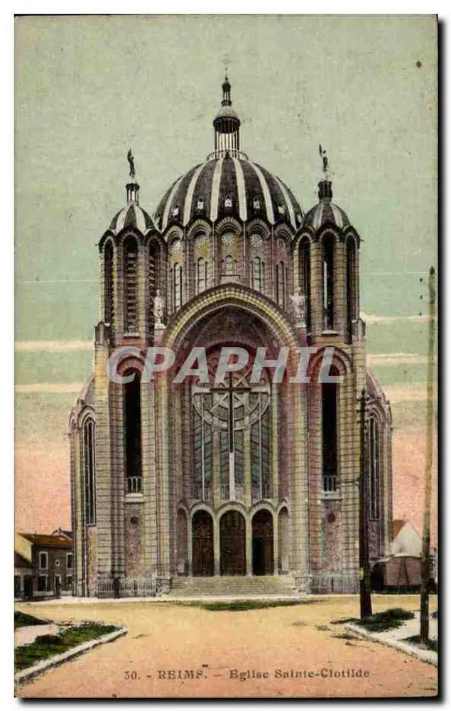 Reims — Igreja de Santa Clotilde — n°50 - Frente