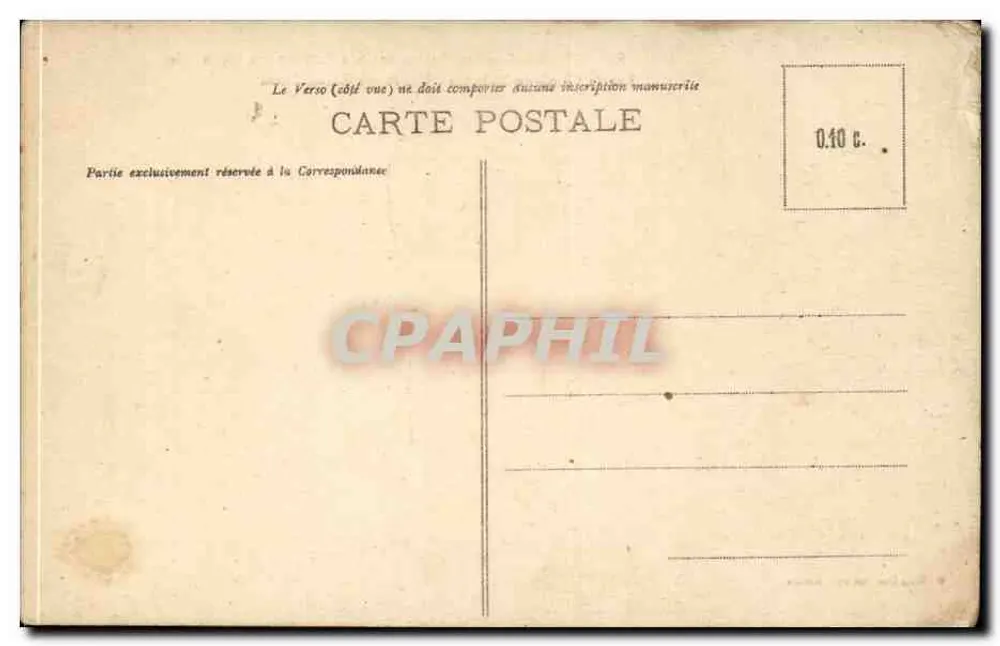 Reims in den Ruinen nach dem Rückzug der Deutschen — Rue de l'École-de-Médecine — Verlag Thullier, Reims, Nr. 15 - Rückseite
