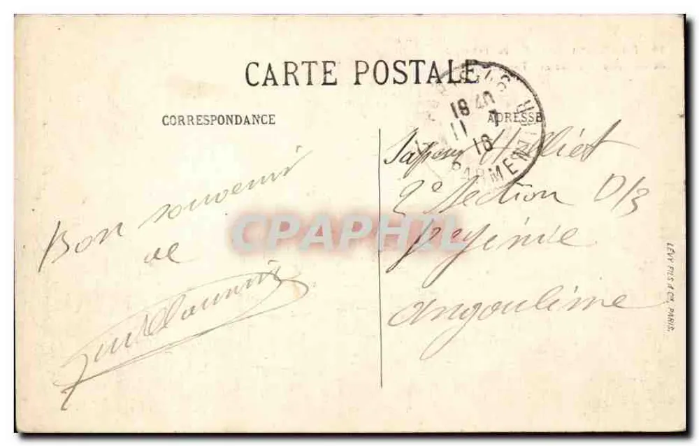 Paris — Der Arc de Triomphe du Carrousel (Garten der Tuileries) — LL. N° 45 - Rückseite