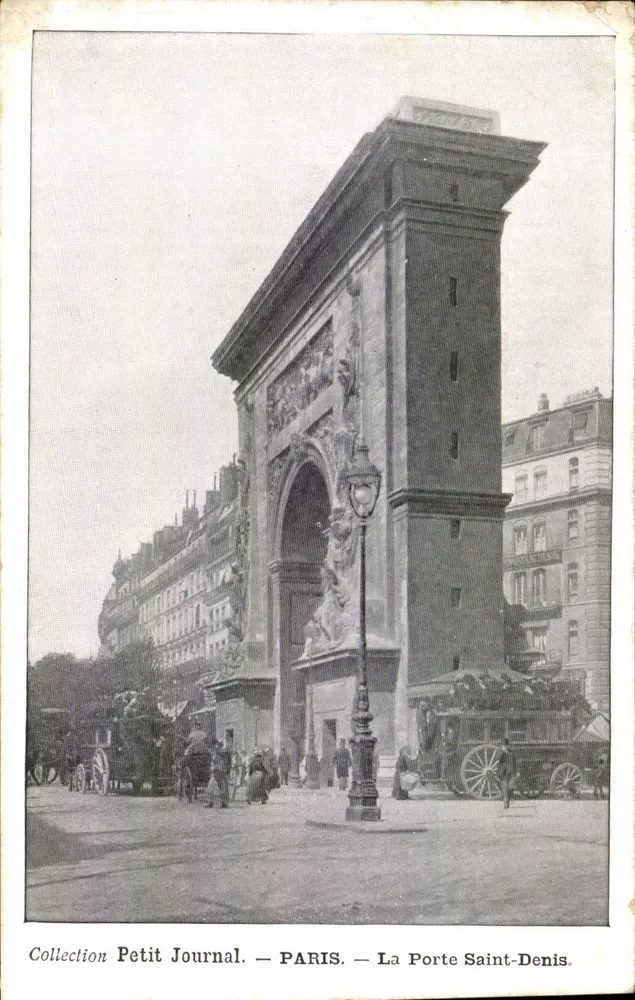 Paris — A Porta Saint-Denis — Coleção Petit Journal - Frente