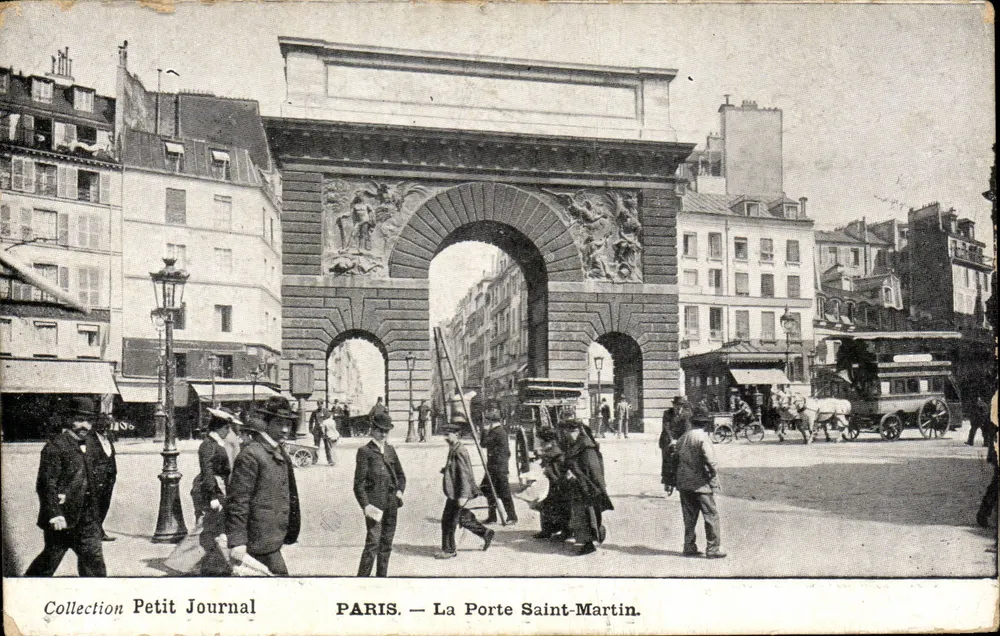 Paris — A Porta Saint-Martin — Coleção Petit Journal - Frente