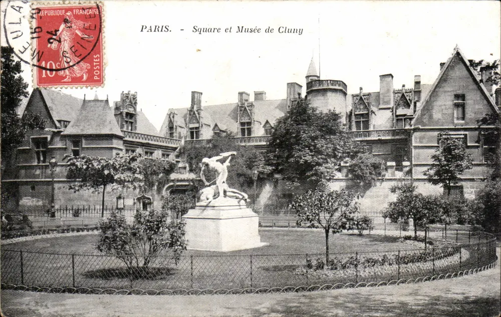 Paris - Square e Museu de Cluny — editor não visível, número de série não legível - Frente