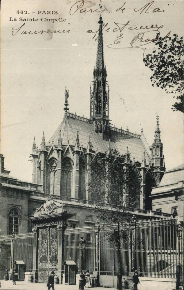 Paris — A Santa Capela — Lembrança — Editor desconhecido, n° 462 - Frente