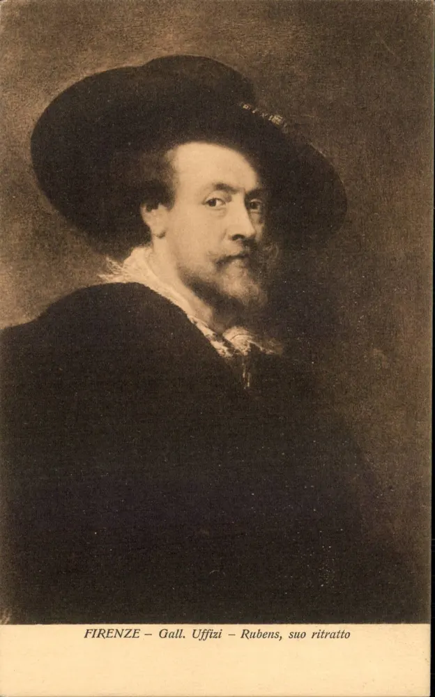 FIRENZE – Gal. Uffizi – Rubens, seu retrato - Frente