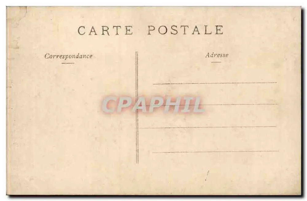 Neues Paris — Szene eines Paares in Hochzeitskleidung — Verlag O.P. Paris - Rückseite