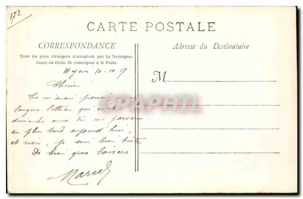 Hyères-les-Palmiers — Ansicht des Alten Schlosses — Phototyp E. Lacour — Marseille — n° 2656 - Rückseite