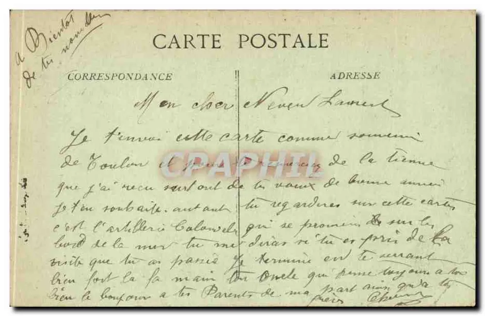 Toulon — Cap Brun — Am Ufer des Meeres — n°115 - Rückseite
