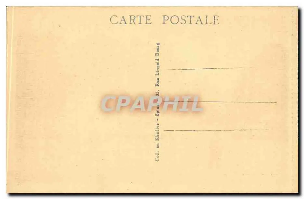 Epinal — A Casa Romana — Coleção De Deurwaerder - Verso
