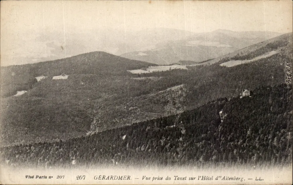 Gérardmer — Ansicht vom Tanet des Hotels d'Altenberg — Visé Paris n° 207 - Vorderseite