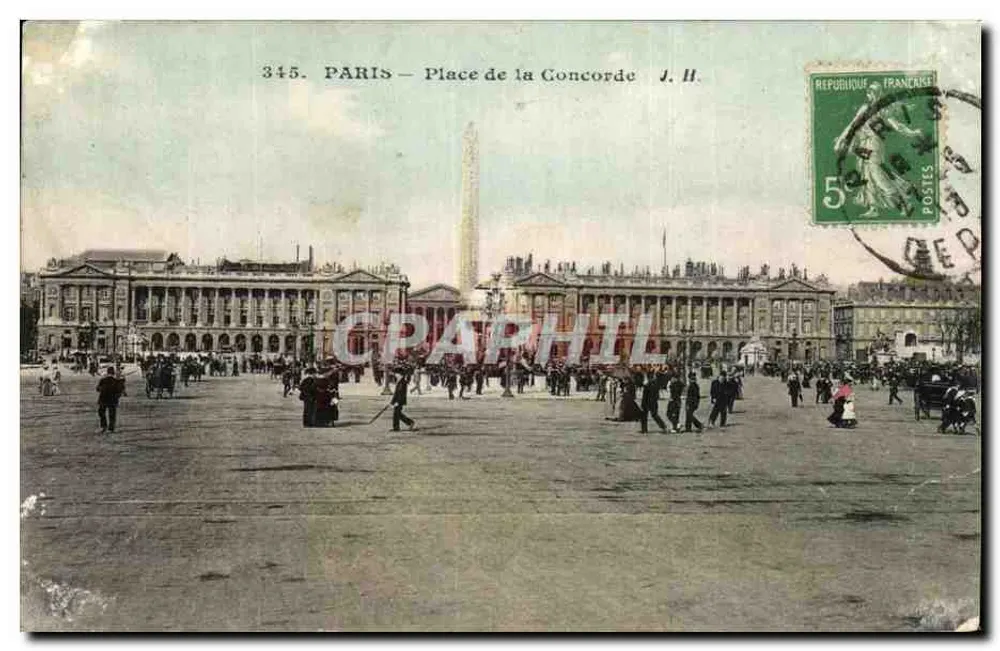 Paris — Place de la Concorde — J. II. n° 345 - Frente