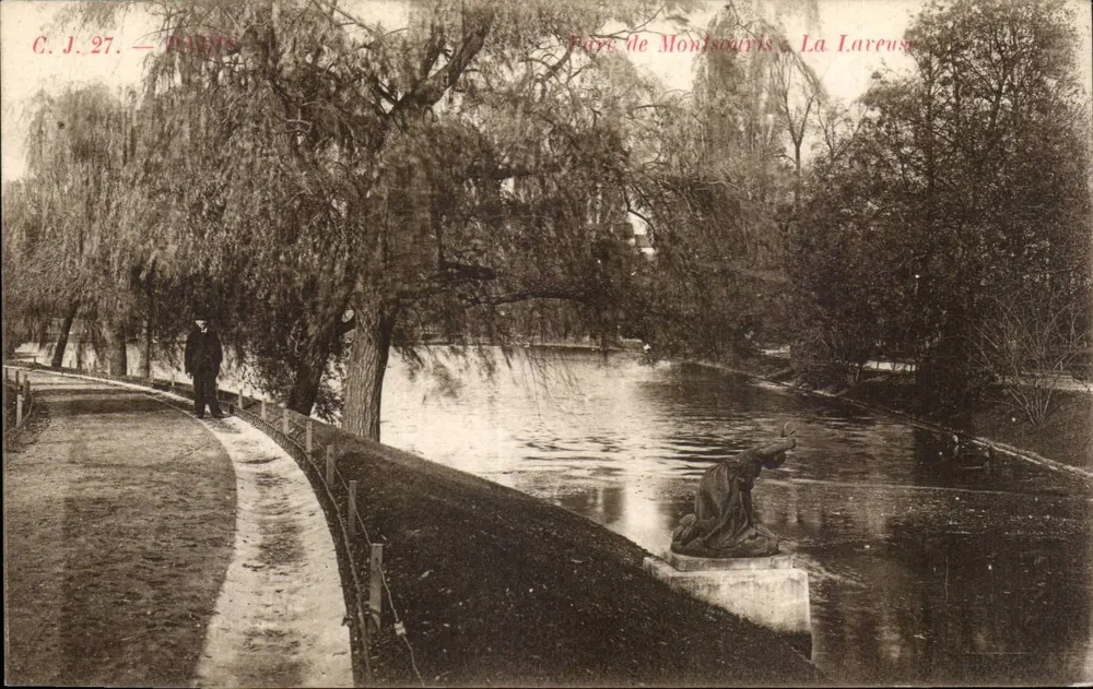 Parque de Montsouris - A Lavadeira — C.J.27 — Paris - Frente