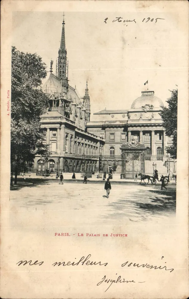 Paris - O Palácio de Justiça — A. Tatido, Paris, número de série não visível - Frente