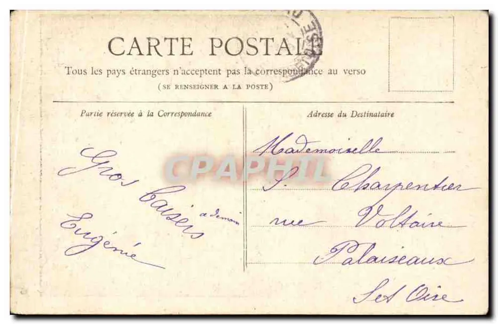 Monumento de Gambetta — Paris — Coleção Petit Journal - Verso