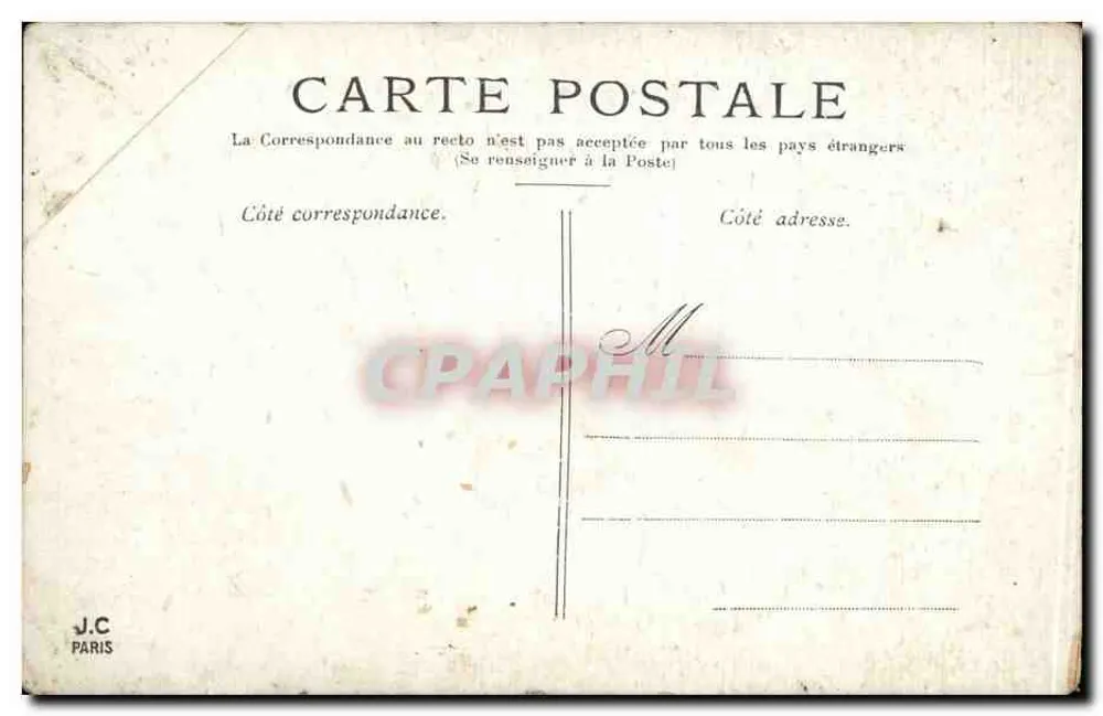 PARIS — A Torre Eiffel — J.C. PARIS - Verso
