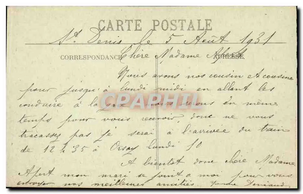 PARIS - O Pequeno Palácio — Fototipia Marcel Delboy, Bordeaux — n° 64 - Verso