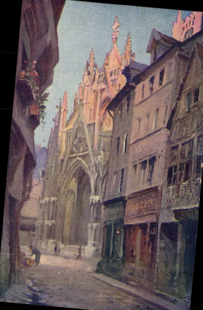 Ansicht der Straßburger Kathedrale — Sammlung Pittoresque 'Nermannia' — Cr. Cauxlet, Imp. Verleger - Vorderseite