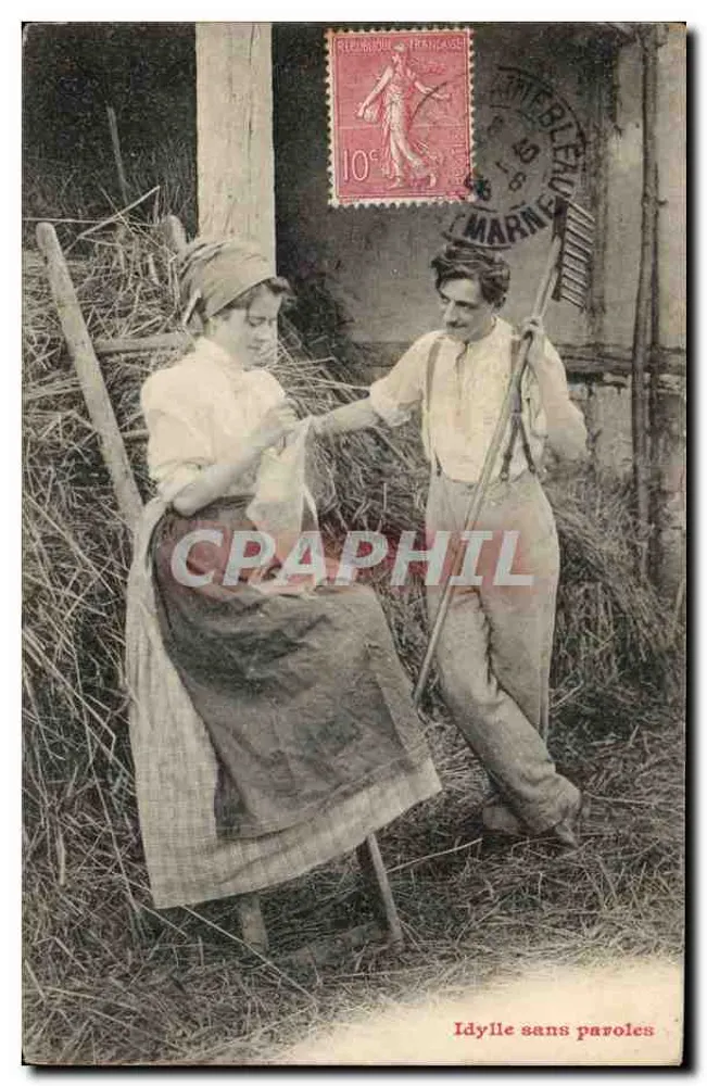 Idílio sem palavras — cena campestre — editor não visível - Frente