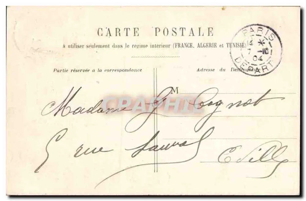 Szene eines Dialogs zwischen einem Offizier und einer Nonne — Verlag nicht sichtbar, Seriennummer nicht lesbar - Rückseite