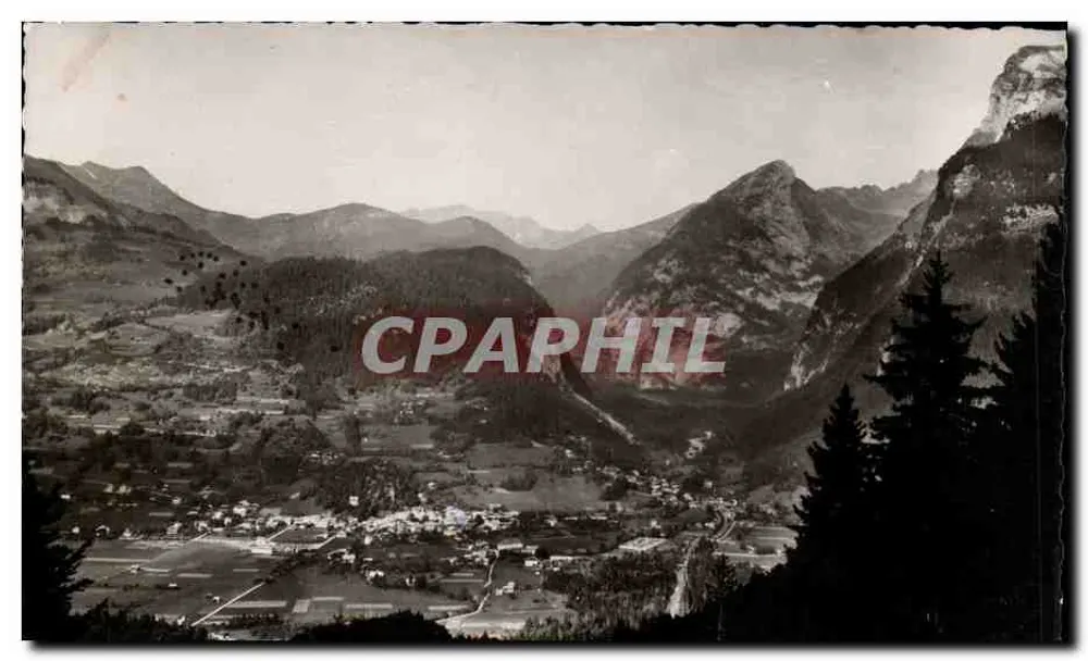 Samoëns (Alta Savoia) — Vista generale (vista del Béné) — Edizioni Gill, Annecy - Recto