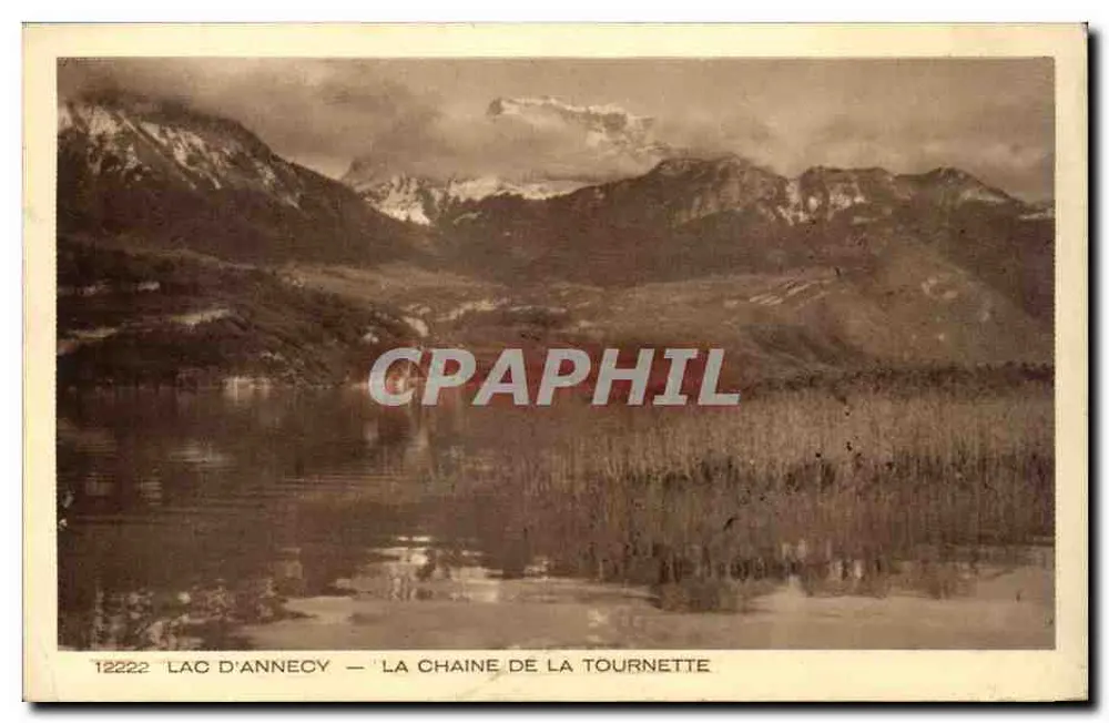 See Annecy — Die Tournette-Kette — Braun & Cie, Imp. & Édit. P.T.T. - Vorderseite