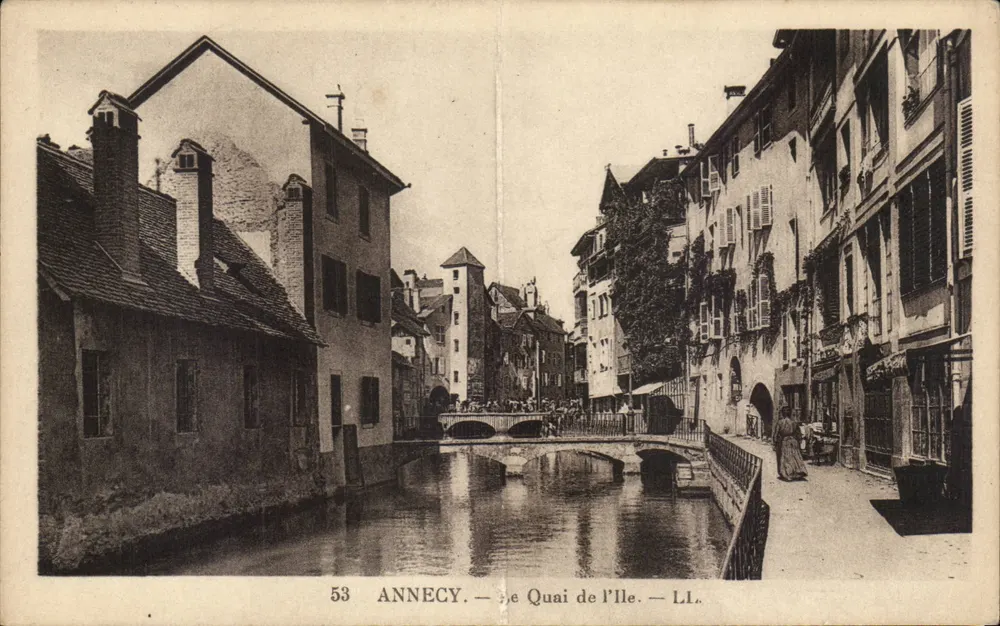 Annecy — Quai de l'Île — LL. — n° 53 - Frente