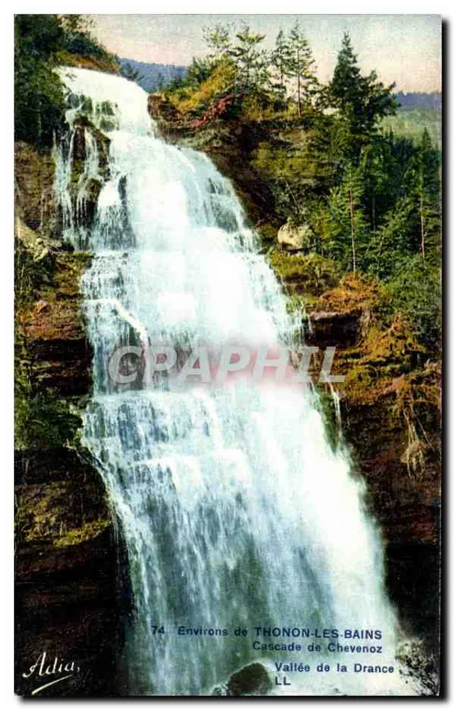 Cachoeira de Chevenoz — Vale da Drance — Adia, n°74 - Frente