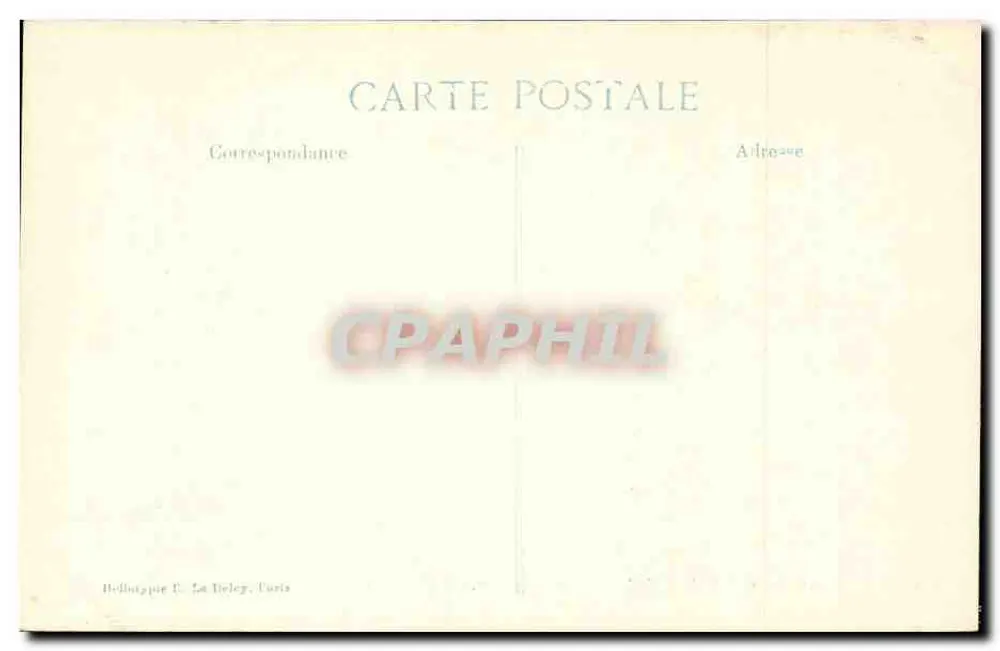 San-Salvador — Schloss und Gärten — Hellintypie F. Le Deley, Paris - Rückseite