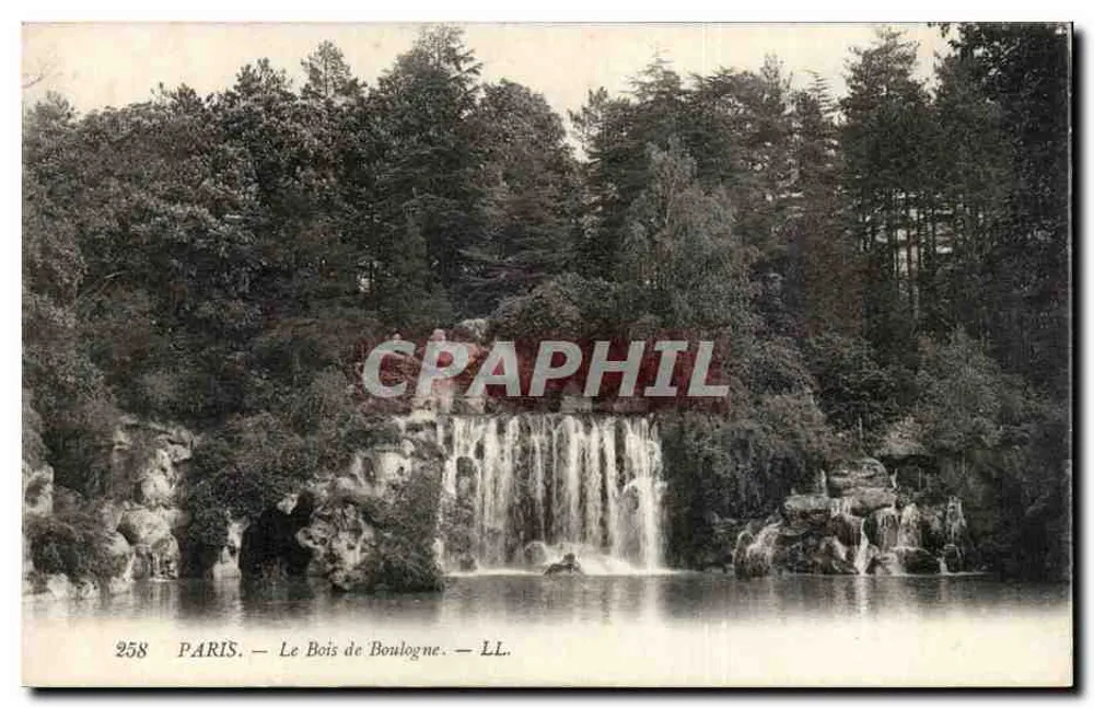 Paris — O Bois de Boulogne — LL. — n° 258 - Frente