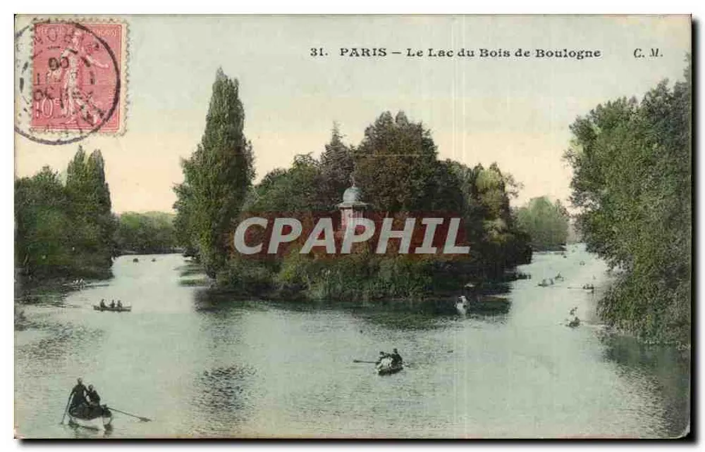PARIS — See des Bois de Boulogne — C.M. n°31 - Vorderseite