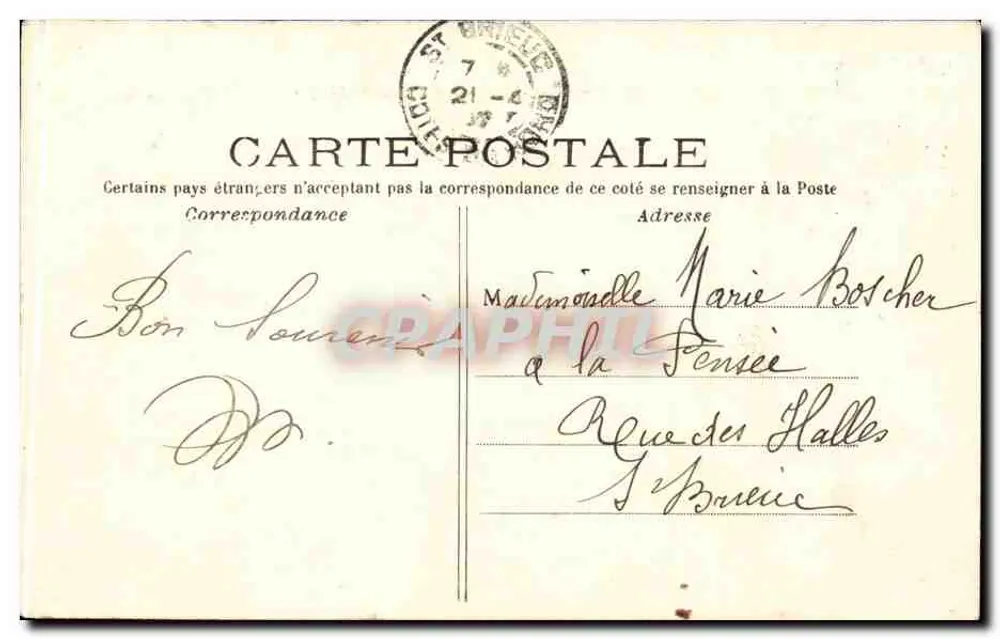 Paris (6e) — Place Victor Hugo — J. Haas n°224 - Verso