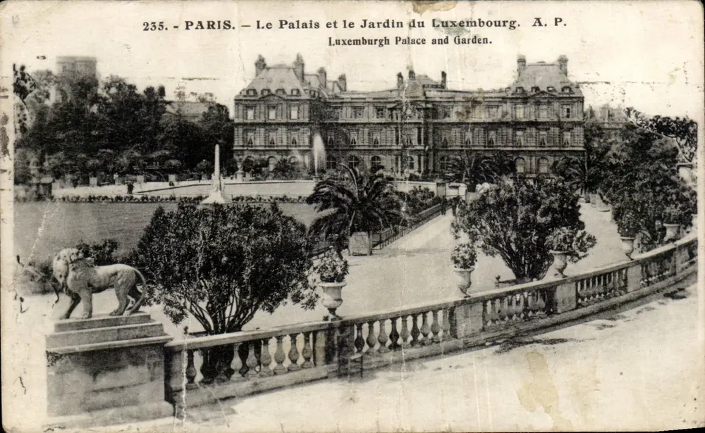 Paris — Das Palais und der Garten des Luxembourg — A. P. — Nr. 235 - Vorderseite