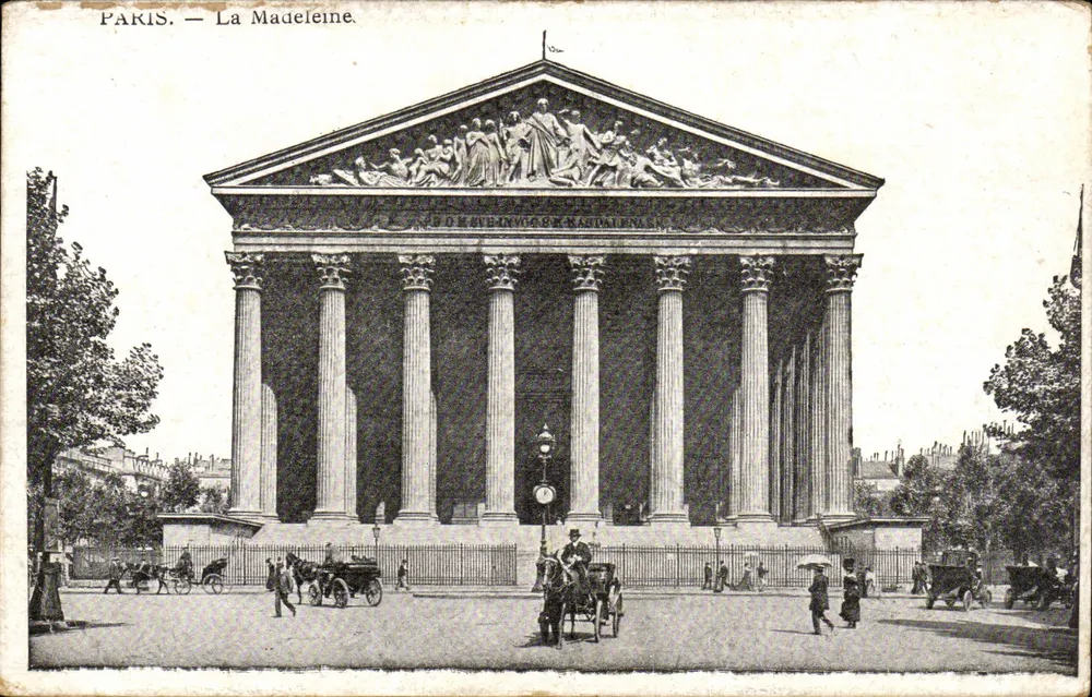 Paris — A Madeleine — Editor não identificado, número de série não visível - Frente