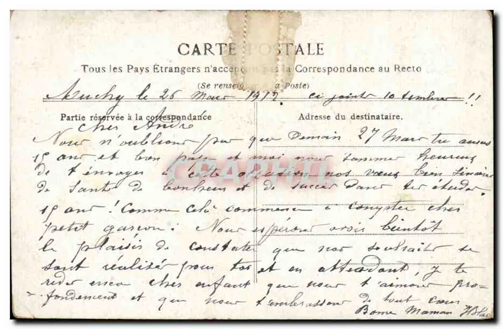 Margaridas Brancas — Preferência — editor desconhecido - Verso