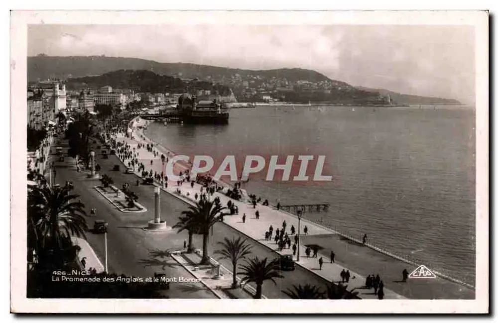 Nice - Die Promenade des Anglais und der Mont Boron — CAA, Nr. 486 - Vorderseite