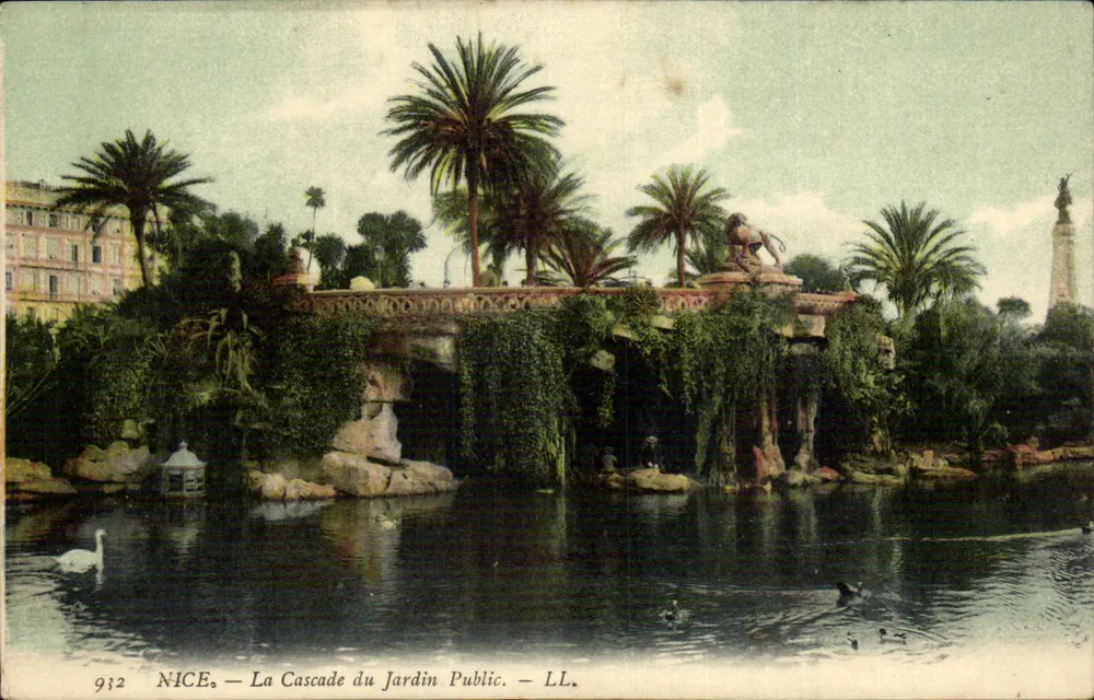 Nice — A Cachoeira do Jardim Público — LL. n° 932 - Frente