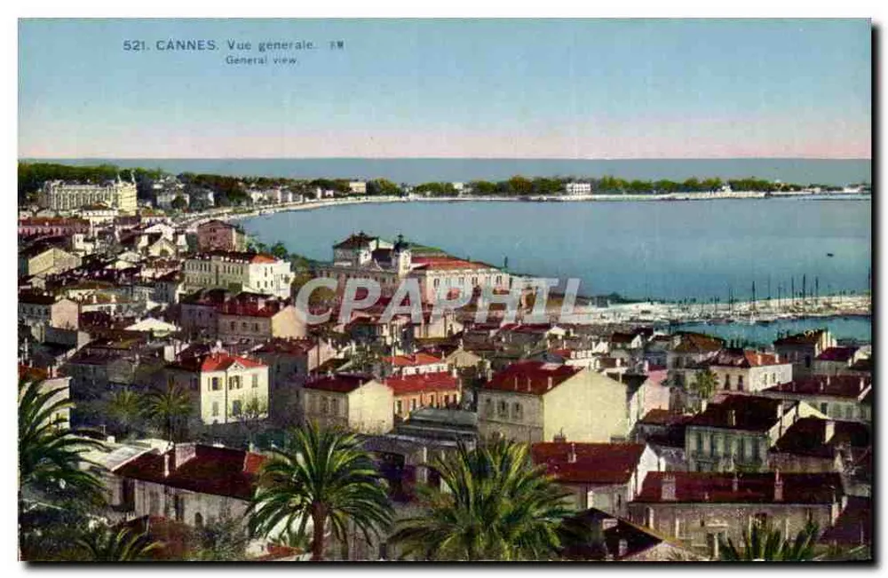 CANNES. Vista geral — Edições de Arte Rostan e Marceau, Nice - Frente