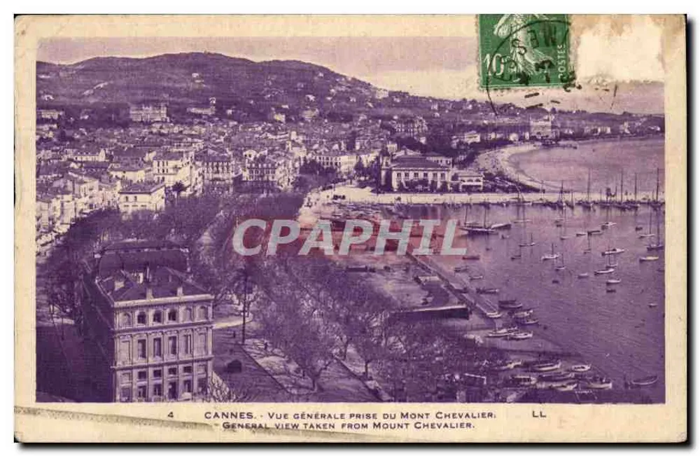 Cannes — Allgemeiner Blick vom Mont Chevalier — LL - Vorderseite