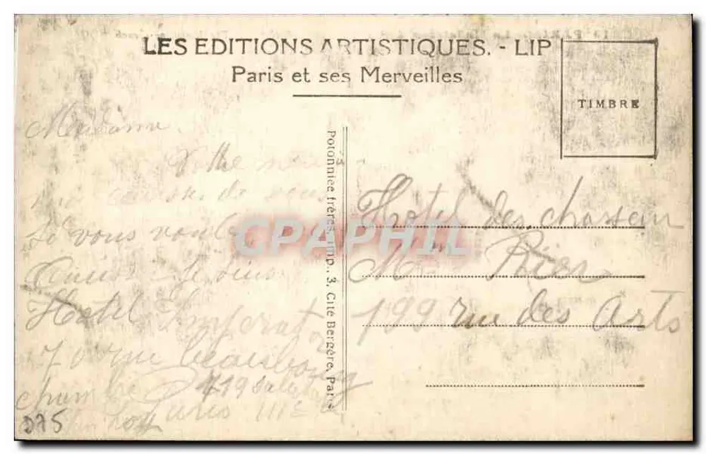 पेरिस — ला मैडलीन — LIP - पीछे